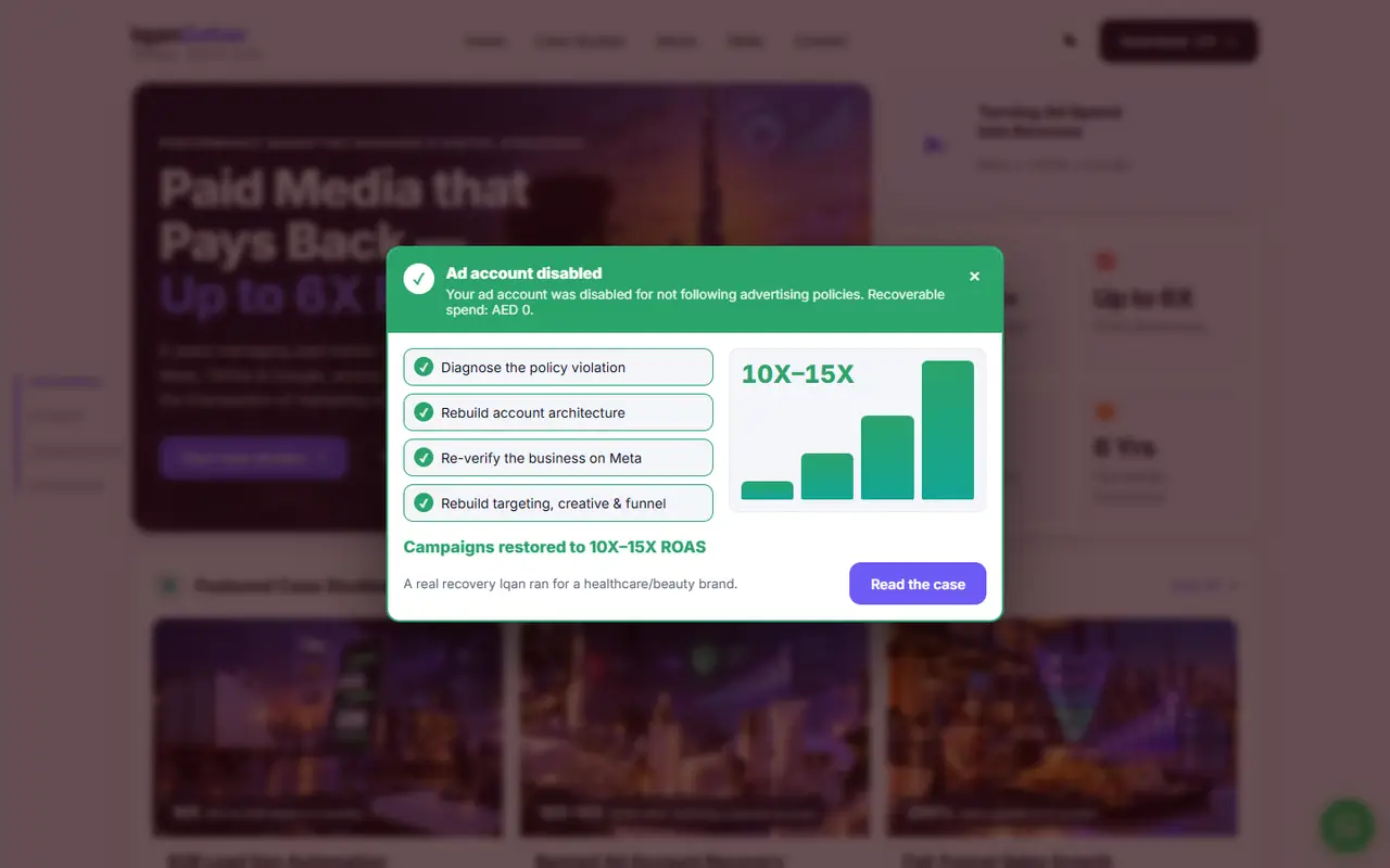 Ad account crisis drill